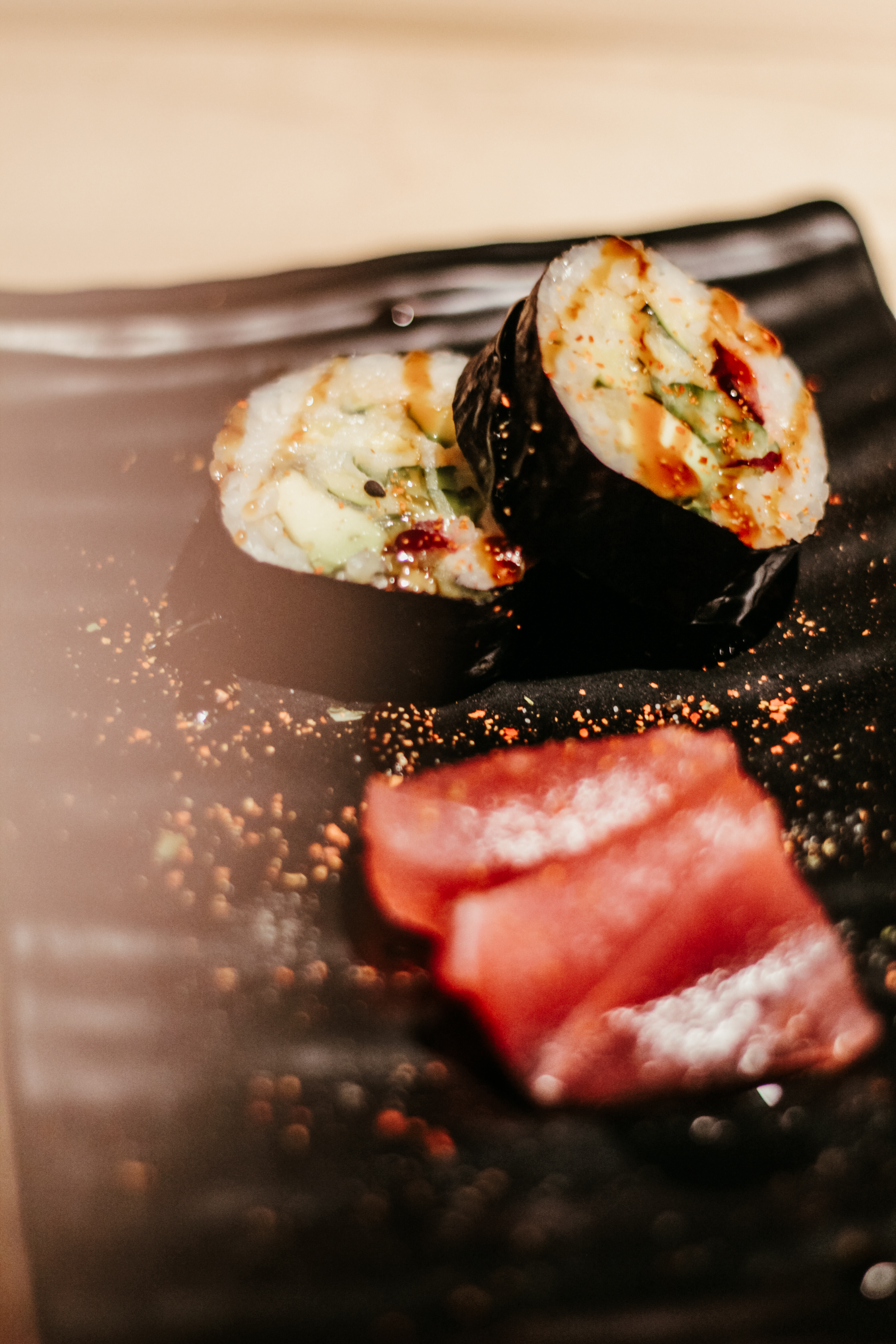 Akio Sushi Toro sashimi and maki