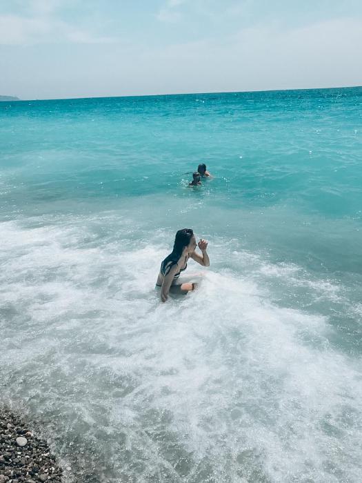 The amazing waters of the beach