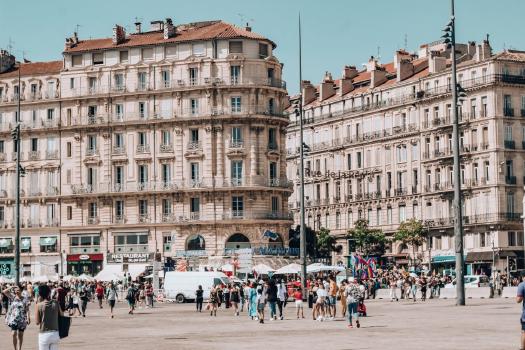 Busy streets of Marseille